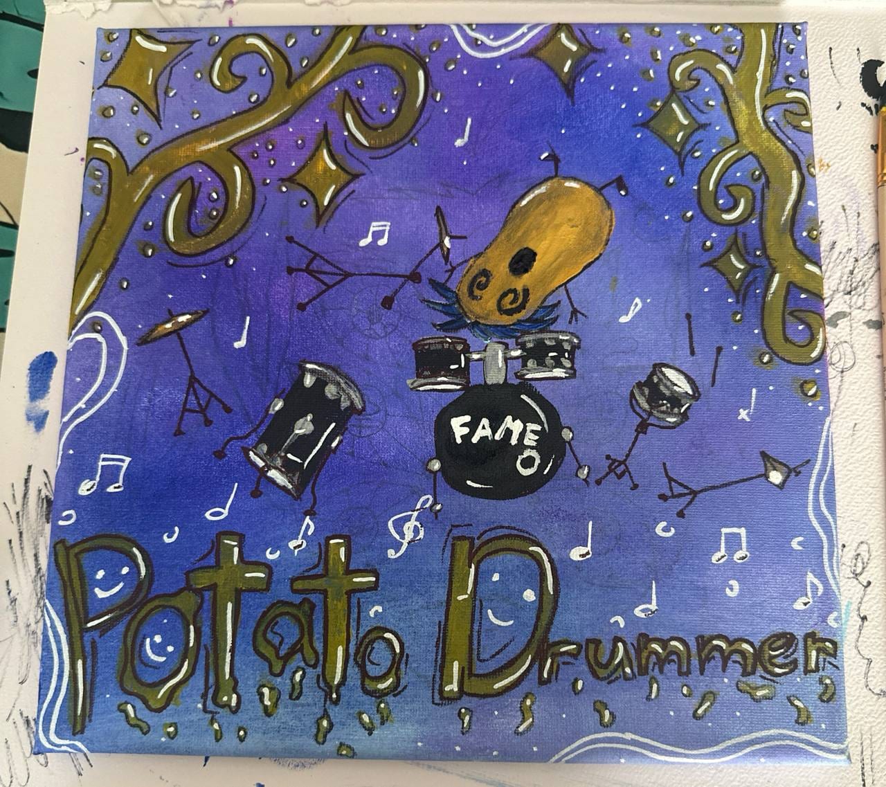 POTATO DRUMMER — an original by Kate
