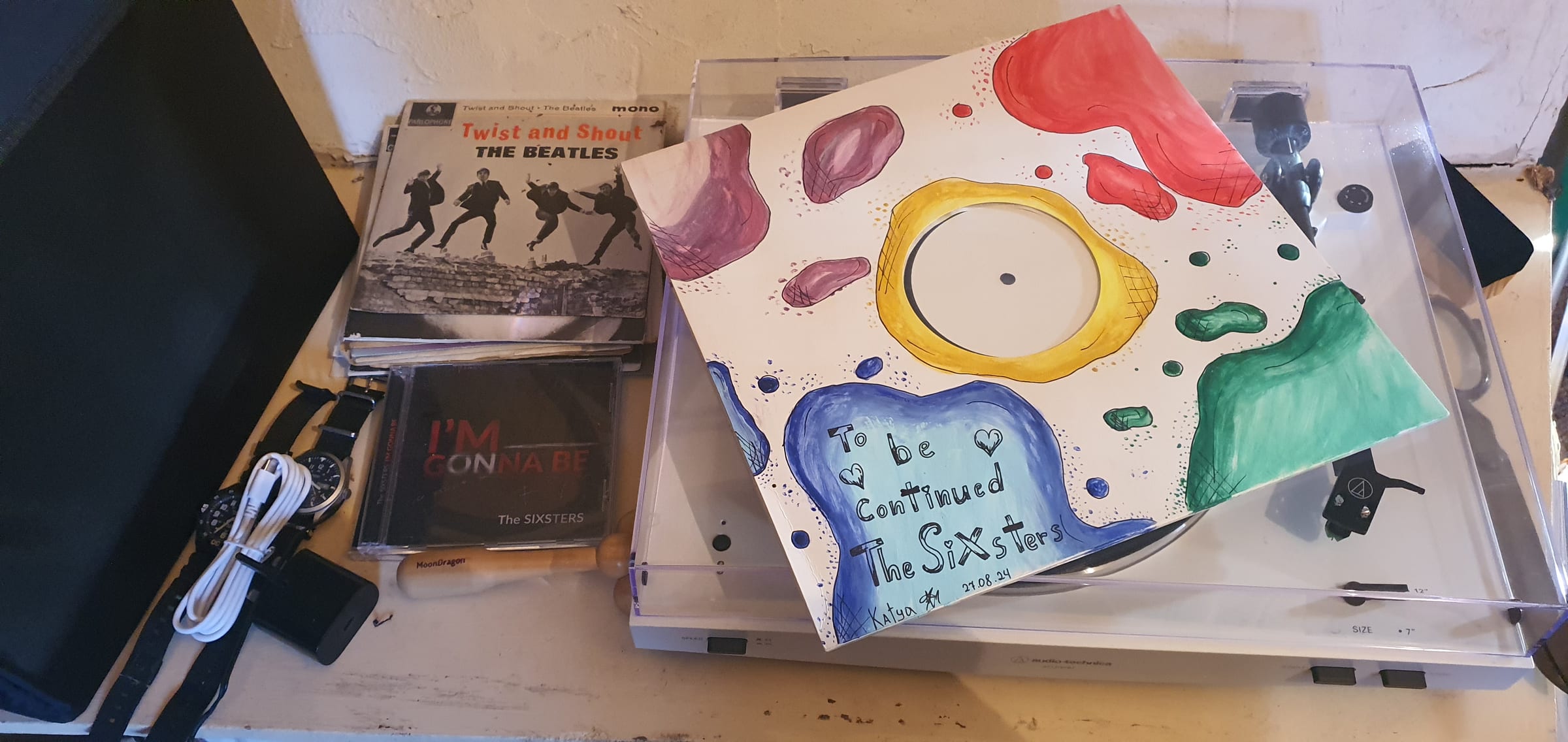TO BE CONTINUED" — Test Pressing with One-of-One Hand-Painted Sleeve by Kate