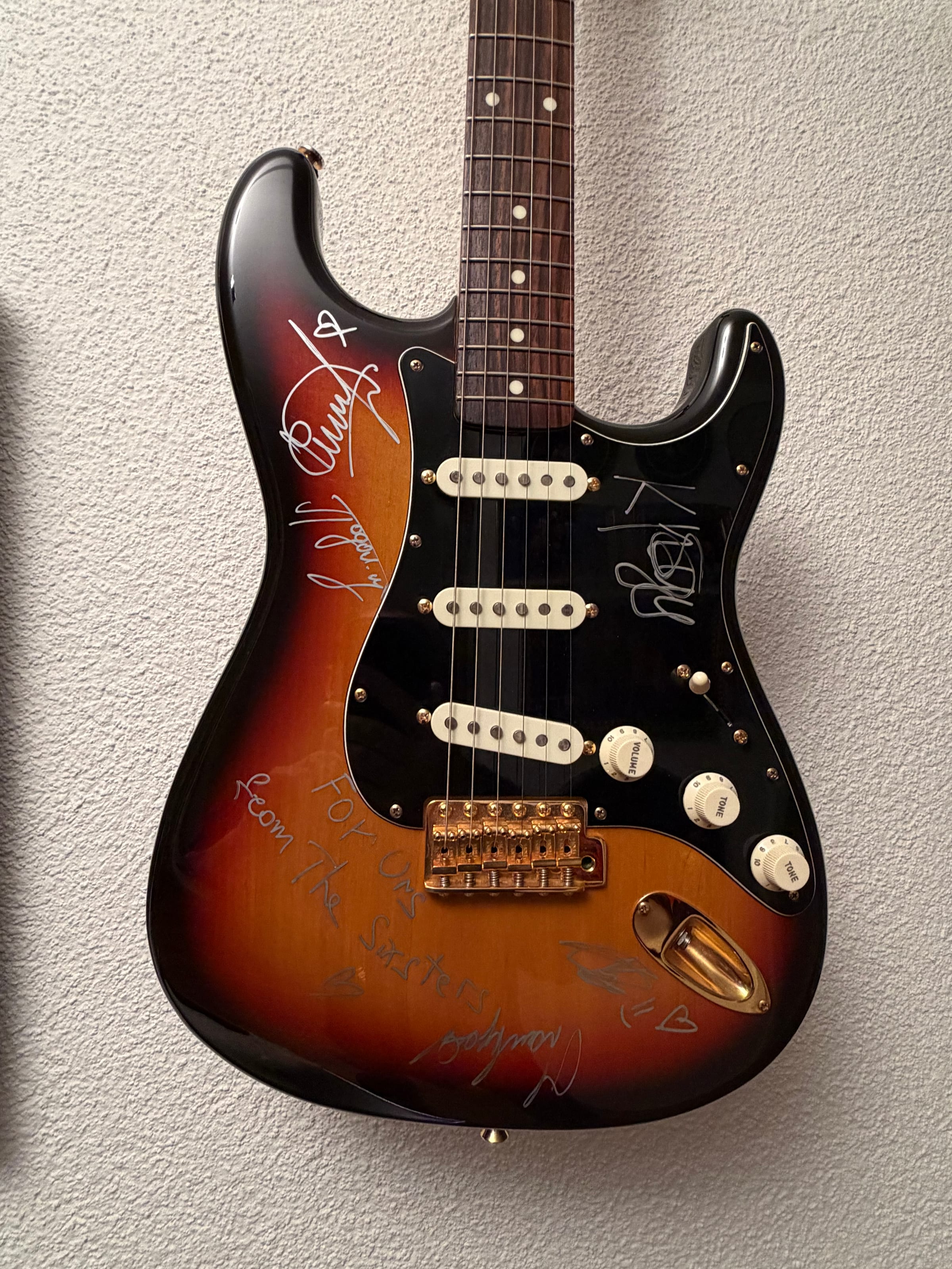 Anna's Stratocaster — Played On Stage, Signed by The Sixsters